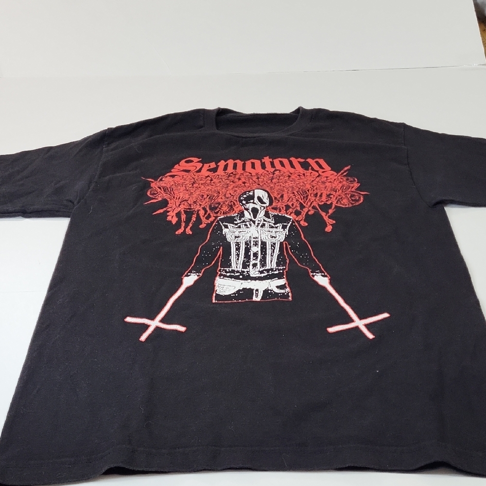 Sematary Cross Mens Medium Butcher House Tour Shirt Haunted Mound